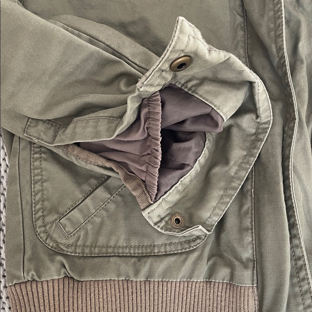J. Crew Olive Bomber Jacket - Picture 4 of 5